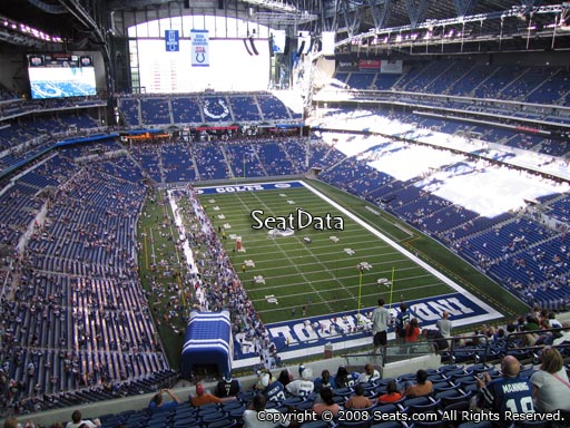 Seat view from section 629 at Lucas Oil Stadium, home of the Indianapolis Colts