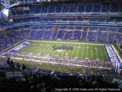Seat view from section 638 at Lucas Oil Stadium, home of the Indianapolis Colts