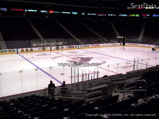 Seat view from section 102 at Gila River Arena, home of the Arizona Coyotes