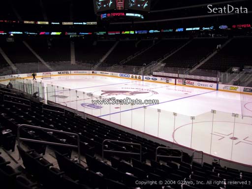 Seat view from section 109 at Gila River Arena, home of the Arizona Coyotes