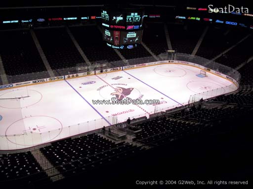 Seat view from section 203 at Gila River Arena, home of the Arizona Coyotes