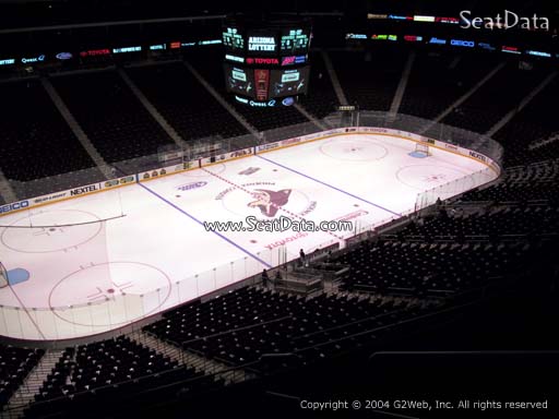 Seat view from section 204 at Gila River Arena, home of the Arizona Coyotes