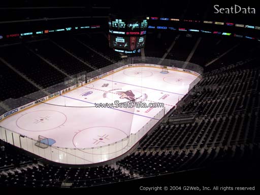 Seat view from section 205 at Gila River Arena, home of the Arizona Coyotes