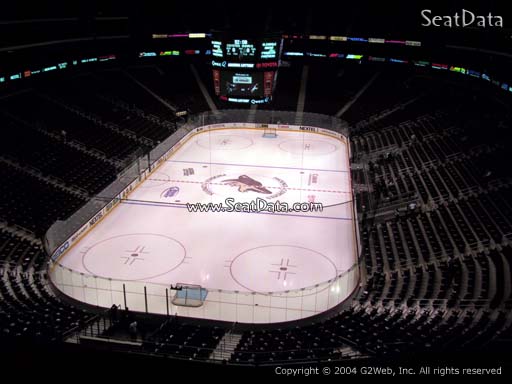 Seat view from section 207 at Gila River Arena, home of the Arizona Coyotes