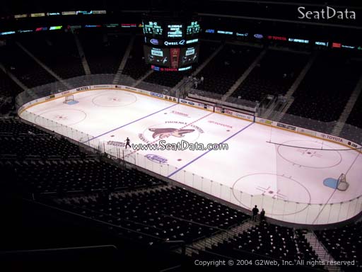 Seat view from section 212 at Gila River Arena, home of the Arizona Coyotes