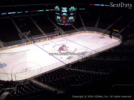 Seat view from section 219 at Gila River Arena, home of the Arizona Coyotes