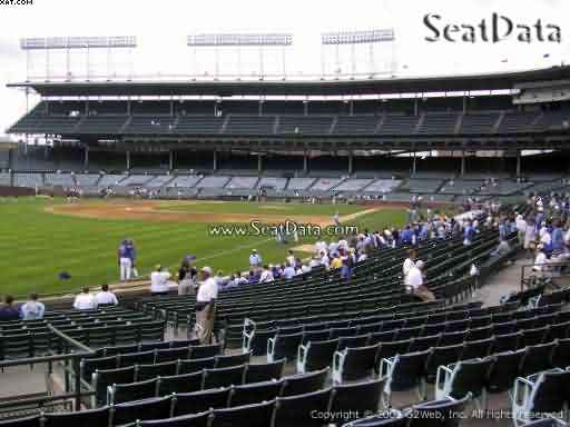 Seat view from section 104 at Wrigley Field, home of the Chicago Cubs