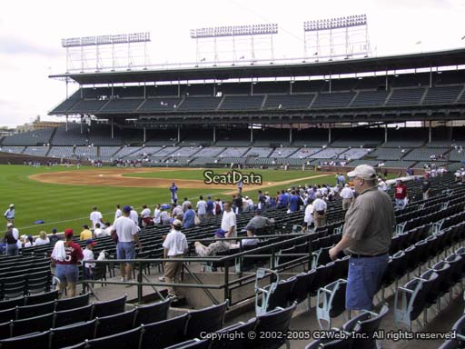 Seat view from section 106 at Wrigley Field, home of the Chicago Cubs