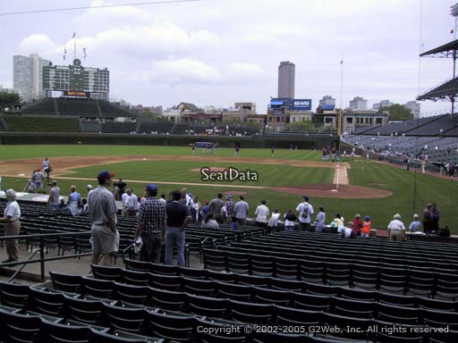 Seat view from section 117 at Wrigley Field, home of the Chicago Cubs