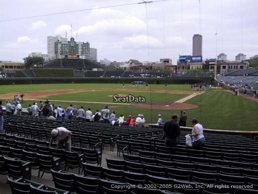 Seat view from section 118 at Wrigley Field, home of the Chicago Cubs