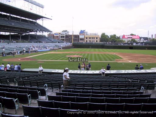 Seat view from section 127 at Wrigley Field, home of the Chicago Cubs