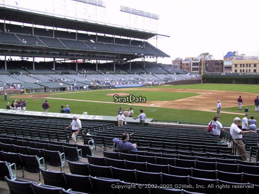 Seat view from section 131 at Wrigley Field, home of the Chicago Cubs