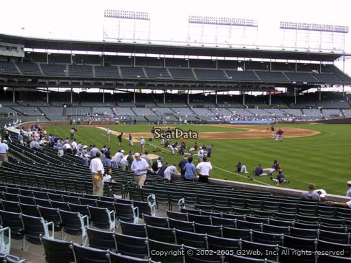Seat view from section 138 at Wrigley Field, home of the Chicago Cubs