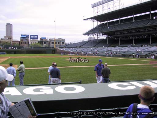 Seat view from section 14 at Wrigley Field, home of the Chicago Cubs
