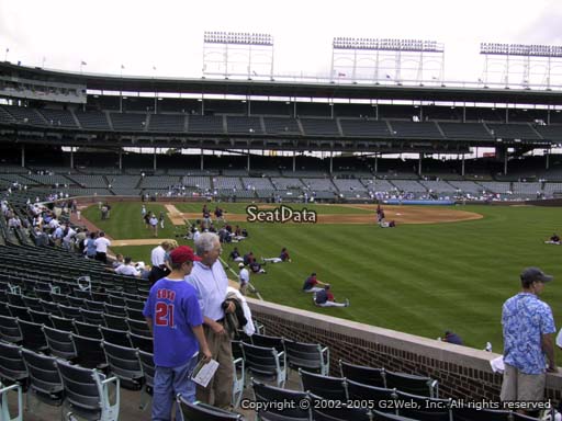 Seat view from section 140 at Wrigley Field, home of the Chicago Cubs