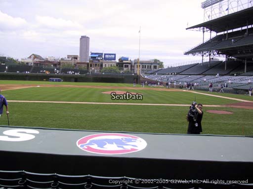 Seat view from section 15 at Wrigley Field, home of the Chicago Cubs