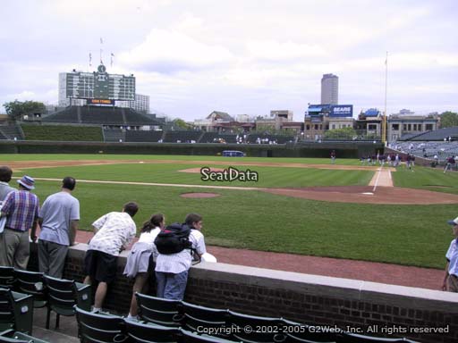 Seat view from section 17 at Wrigley Field, home of the Chicago Cubs