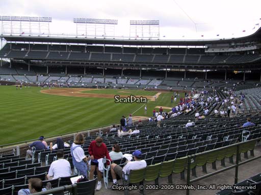 Seat view from section 201 at Wrigley Field, home of the Chicago Cubs