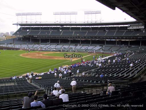 Seat view from section 204 at Wrigley Field, home of the Chicago Cubs