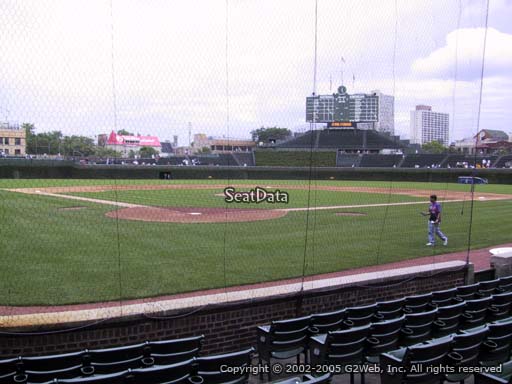 Seat view from section 22 at Wrigley Field, home of the Chicago Cubs