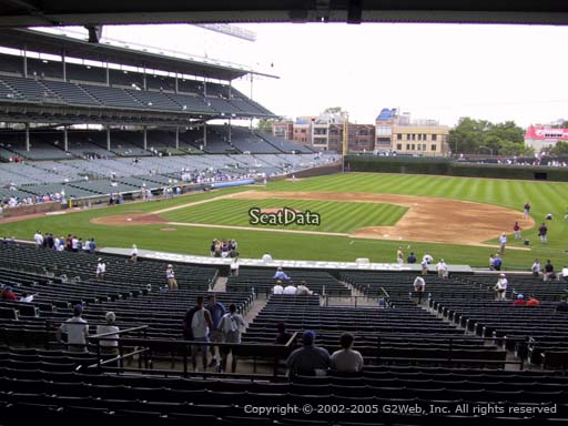 Seat view from section 231 at Wrigley Field, home of the Chicago Cubs