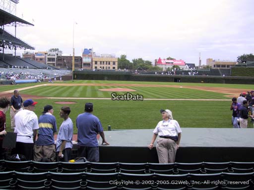 Seat view from section 26 at Wrigley Field, home of the Chicago Cubs