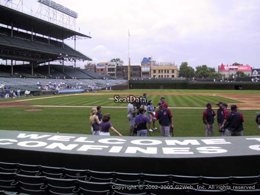 Seat view from section 27 at Wrigley Field, home of the Chicago Cubs