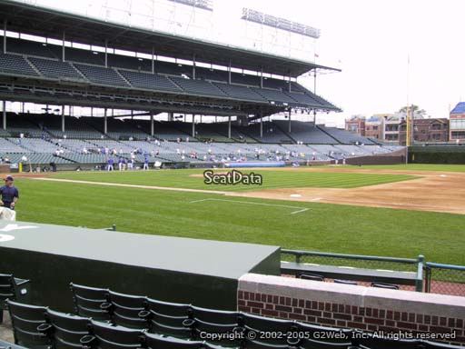 Seat view from section 32 at Wrigley Field, home of the Chicago Cubs