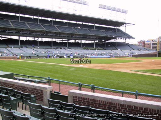 Seat view from section 33 at Wrigley Field, home of the Chicago Cubs