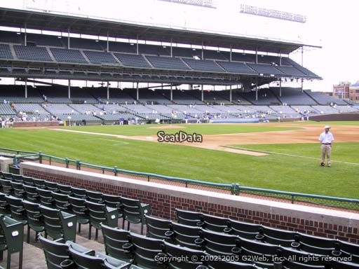 Seat view from section 34 at Wrigley Field, home of the Chicago Cubs
