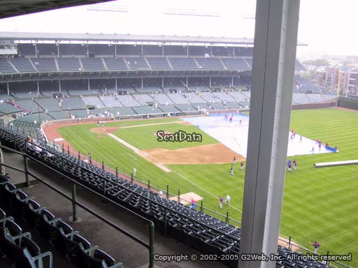 Seat view from section 538 at Wrigley Field, home of the Chicago Cubs