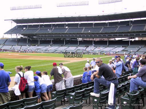 Seat view from section 8 at Wrigley Field, home of the Chicago Cubs