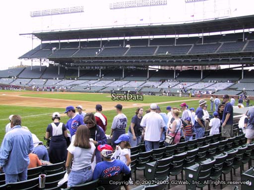 Seat view from section 9 at Wrigley Field, home of the Chicago Cubs