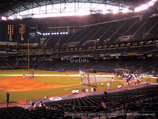 Seat view from section 130 at Chase Field, home of the Arizona Diamondbacks