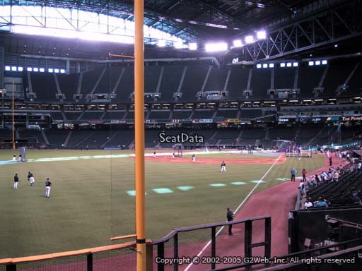 Seat view from section 137 at Chase Field, home of the Arizona Diamondbacks