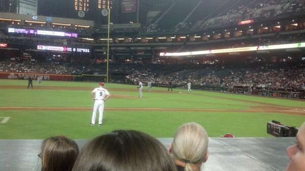 Seat view from section O at Chase Field, home of the Arizona Diamondbacks