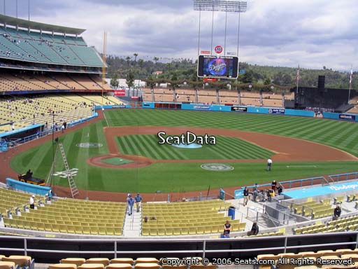 Seat view from loge box section 118 at Dodger Stadium, home of the Los Angeles Dodgers