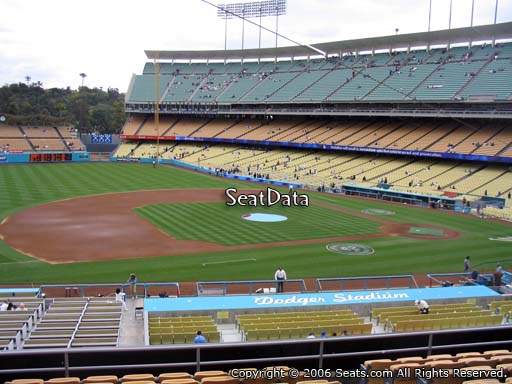 Seat view from loge box section 137 at Dodger Stadium, home of the Los Angeles Dodgers