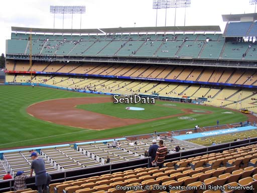 Seat view from loge box section 149 at Dodger Stadium, home of the Los Angeles Dodgers