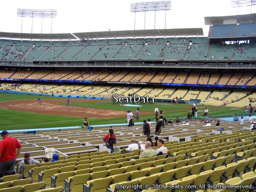 Seat view from club section 37 at Dodger Stadium, home of the Los Angeles Dodgers