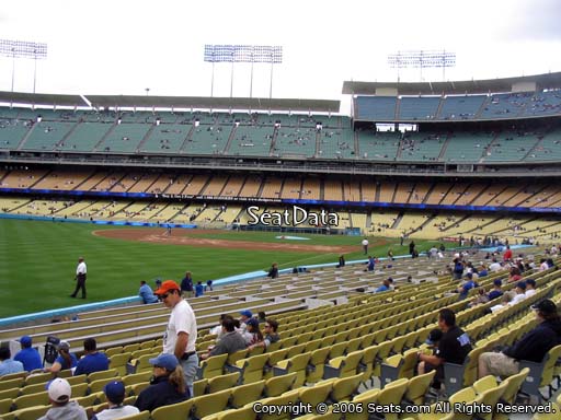 Seat view from club section 47 at Dodger Stadium, home of the Los Angeles Dodgers