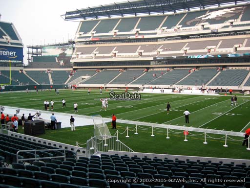 Seat view from section 104 at Lincoln Financial Field, home of the Philadelphia Eagles