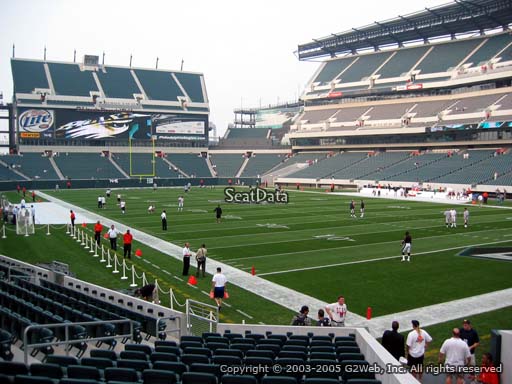 Seat view from section 107 at Lincoln Financial Field, home of the Philadelphia Eagles