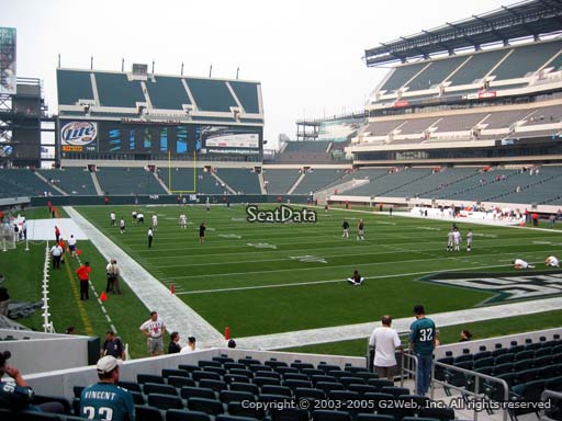 Seat view from section 108 at Lincoln Financial Field, home of the Philadelphia Eagles