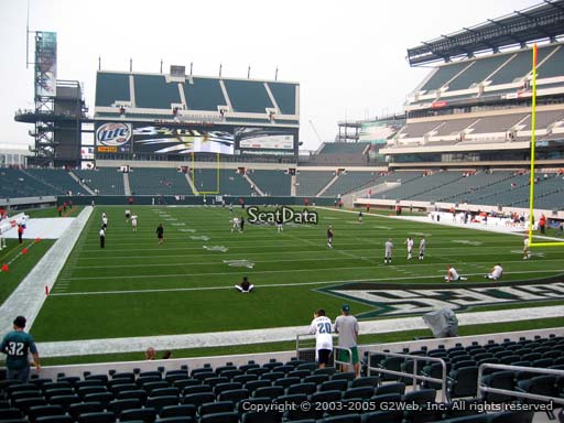 Seat view from section 109 at Lincoln Financial Field, home of the Philadelphia Eagles