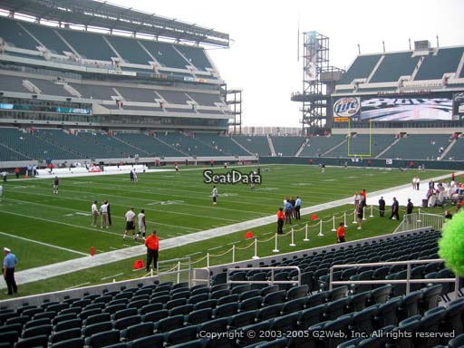 Seat view from section 115 at Lincoln Financial Field, home of the Philadelphia Eagles
