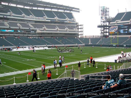 Seat view from section 116 at Lincoln Financial Field, home of the Philadelphia Eagles