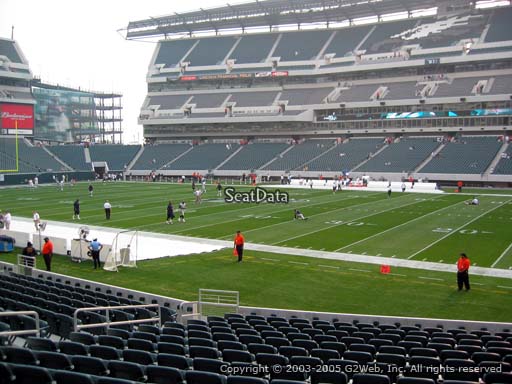 Seat view from section 123 at Lincoln Financial Field, home of the Philadelphia Eagles