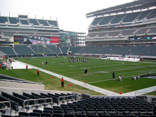 Seat view from section 126 at Lincoln Financial Field, home of the Philadelphia Eagles