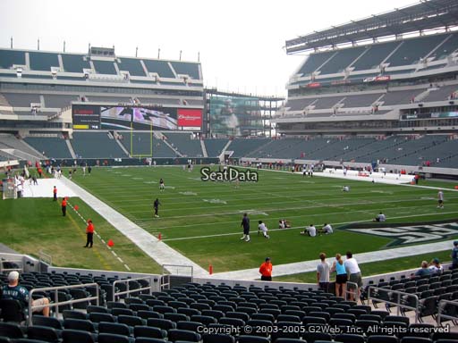 Seat view from section 127 at Lincoln Financial Field, home of the Philadelphia Eagles